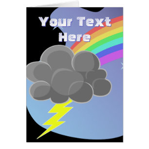 Cartão Thundercloud Rainbow