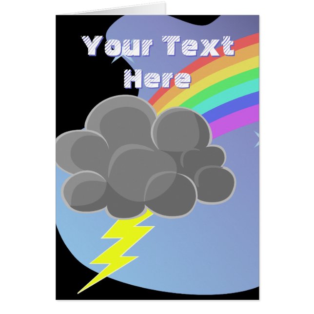 Cartão Thundercloud Rainbow (Frente)