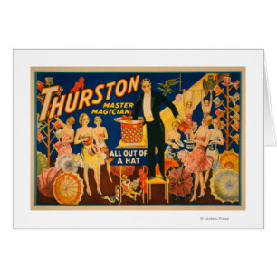 Cartão Thurston, Mestre Mago "Out of a Hat" Magic