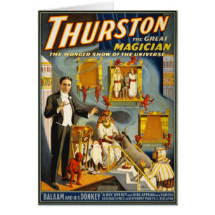 Cartão Thurston, o excelente mágico de 1914