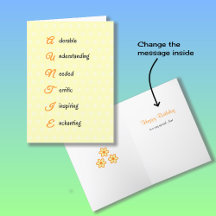 Tia aniversários flores laranja