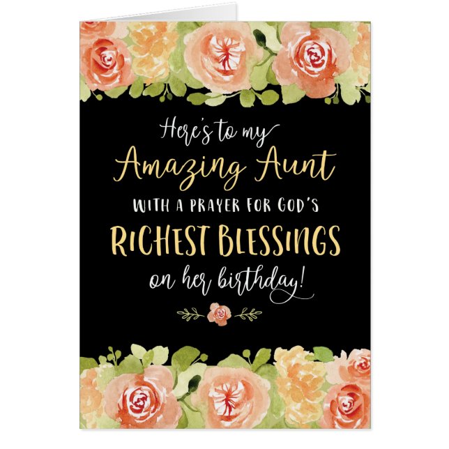 Cartão Tia Birthday, aqui está minha tia incrível (Frente)