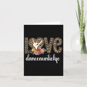 Cartão Tia Da Dança Tia Da Vida De Uma Dançarina Orgulhos