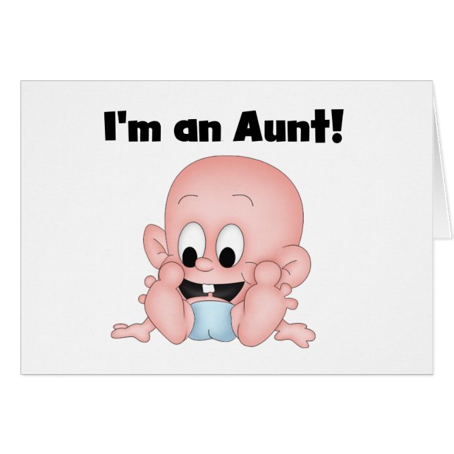 Cartão Tia de novos Camisetas e presentes do sobrinho (Frente Horizontal)