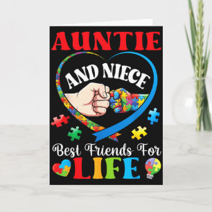 Cartão Tia e Sobrinha Melhores Amigas Para a Vida Suporte