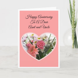 Cartão Tia Floral Tio Personalizado Aniversário de Casame
