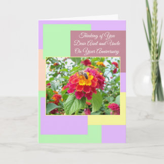 Cartão Tia Floral Tio Personalizado Aniversário de Casame
