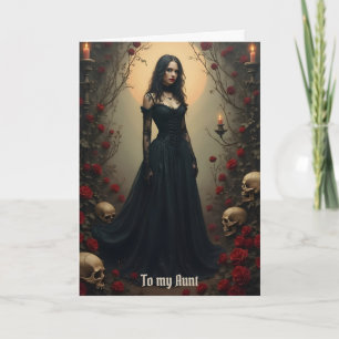 Cartão Tia Gothic Moon Birthday