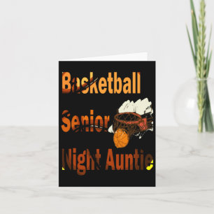 Cartão Tia Noite de Basquete