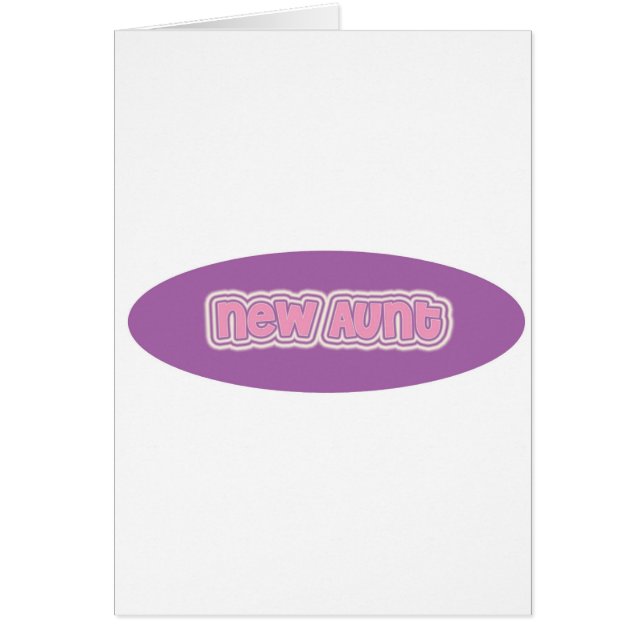 Cartão Tia nova (Frente)