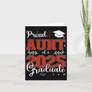 Cartão Tia Orgulhosa De Um Formando De Graduação De 2025