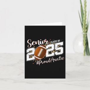 Cartão Tia Orgulhosa De Um Graduado Em Futebol Senior 202