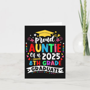 Cartão Tia Orgulhosa Engraçada De Um Cl De Gradu 2025
