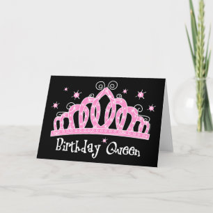 Cartão Tiara Birthday Queen