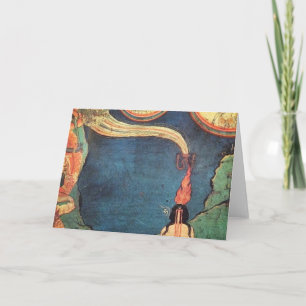 Cartão Tibetan Buddhist Depiction Of Tummo