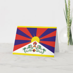 Cartão Tibetan Flag