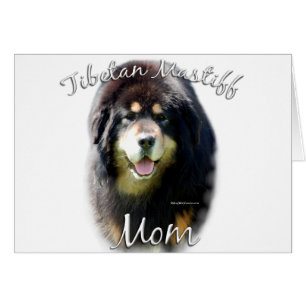 Cartão Tibetan Mastiff Mãe 2