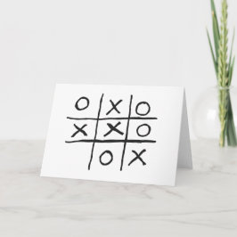 Cartão Tic-Tac-Toe