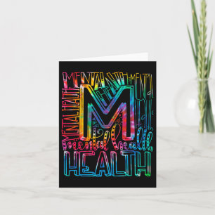 Cartão Tie Dye Mental Health Awarness - Mental Health S