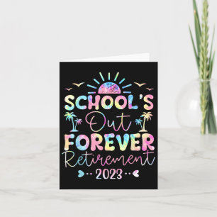 Cartão Tie Dye School está fora para sempre.