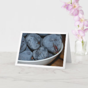 Cartão Tigela de Fruta de Figo