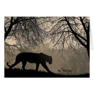 Cartão Tiger e Deer