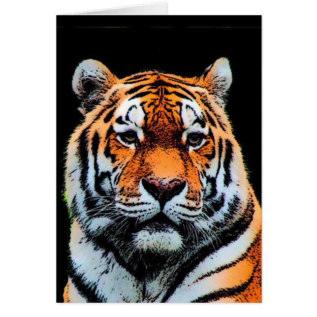 Cartão Tiger Eyes Inspiration (Frente)