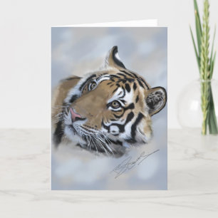 Cartão Tiger greeting card Banda of Kanha