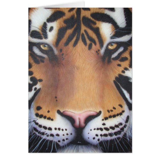 Cartão Tiger Portrait (Frente)