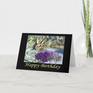 Cartão Tiger Swallowtail Butterfly Birthday Card