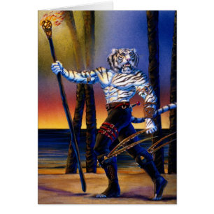 Cartão Tigerian Werecat Scout