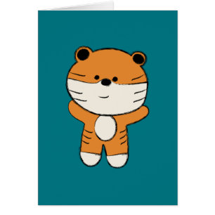 Cartão Tigre Adorável