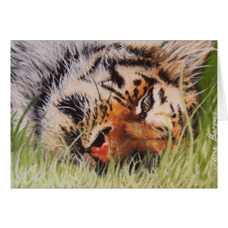Cartão Tigre de descanso