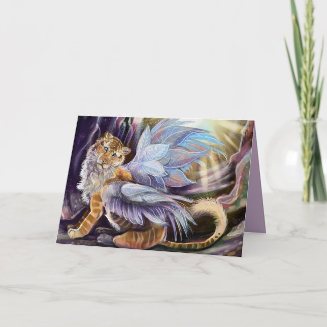 Cartão Tigre de Wing Frost (Frente)