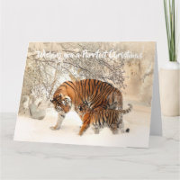Tigre e Filhote Fofos - Natal Perfeito