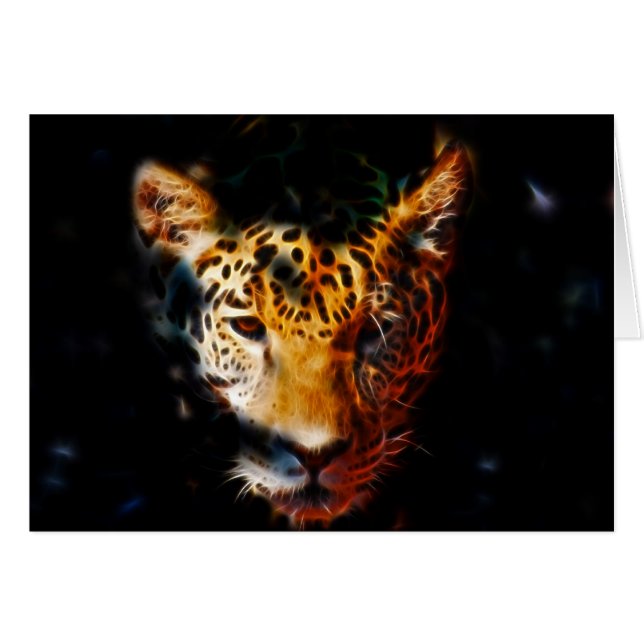 Cartão Tigre emergente (Frente Horizontal)