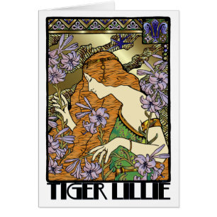 Cartão Tigre Lillie