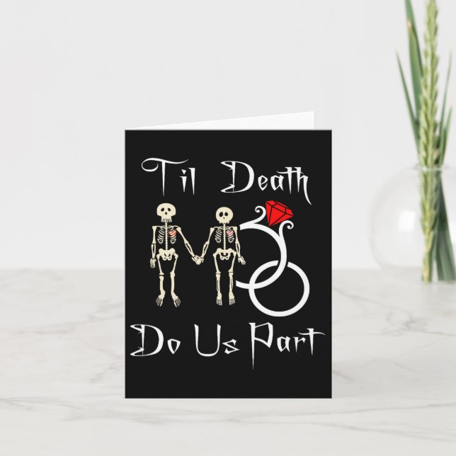 Cartão Til Death Nos Parte (Frente)