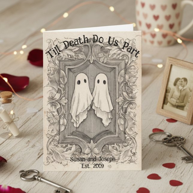 Cartão Till Death Do Us Part Ghosts Couples  (Criador carregado)