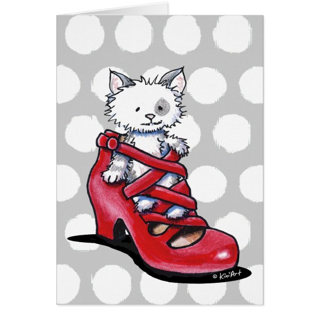 Cartão Tilly Kitten No Calçado (Frente)