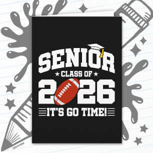 Cartão Time de Futebol Classe de 2026 Graduação Senior 20