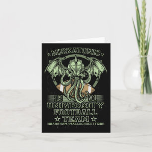 Cartão Time de Futebol da Universidade Miskatonic 1690 Ct