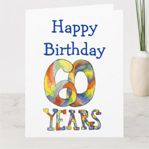 Cartão Time Flies 60th Birthday Big Card