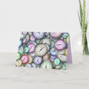 Cartão time piece greeting card