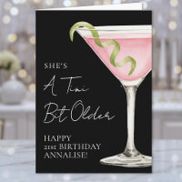 Tini Um Pouco Mais Velho Martini Feliz Aniversário
