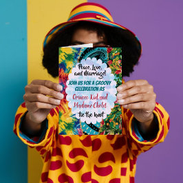 Cartão Tinta de gravata de Groovy, 70 anos, discoteca de