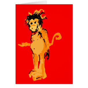 Cartão tinta macaca
