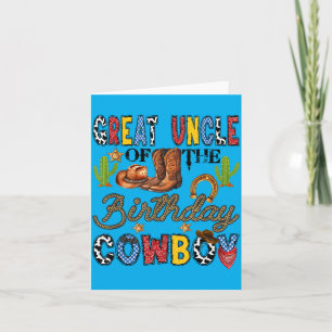 Cartão Tio Avô do Cowboy Western de Aniversário
