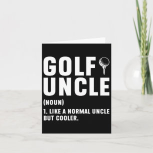 Cartão Tio De Golfe Definição Tio De Golfe De Uma Playe D