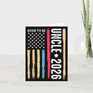 Cartão Tio em Breve 2026 Se Tornando Novo Tio Para Ser An